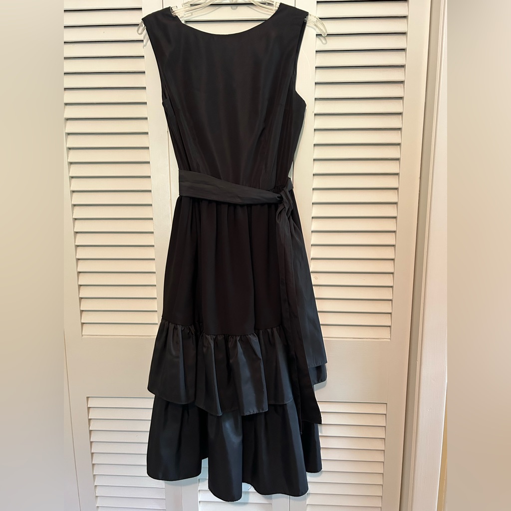 Vintage Black Tiered Dress